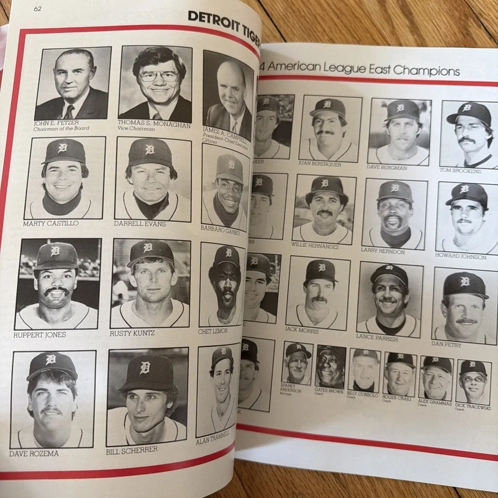 1984 Baseball World Series Program Featuring the Detroit Tigers & the KC Royals